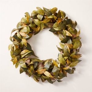 Hearth and Hand Magnolia Wreath Faux Bay Leaf Wreath 24in